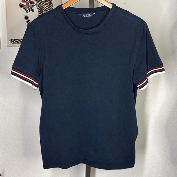 Ben Sherman Collegiate Ringer Crewneck t shirt - Picture 2 of 6